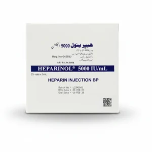 Heparinol 5000IU Inj. 25`s